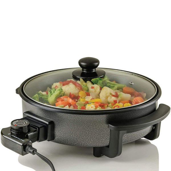 Ovente 12" NonStick Electric Skillet with Glass Lid & Reviews Wayfair